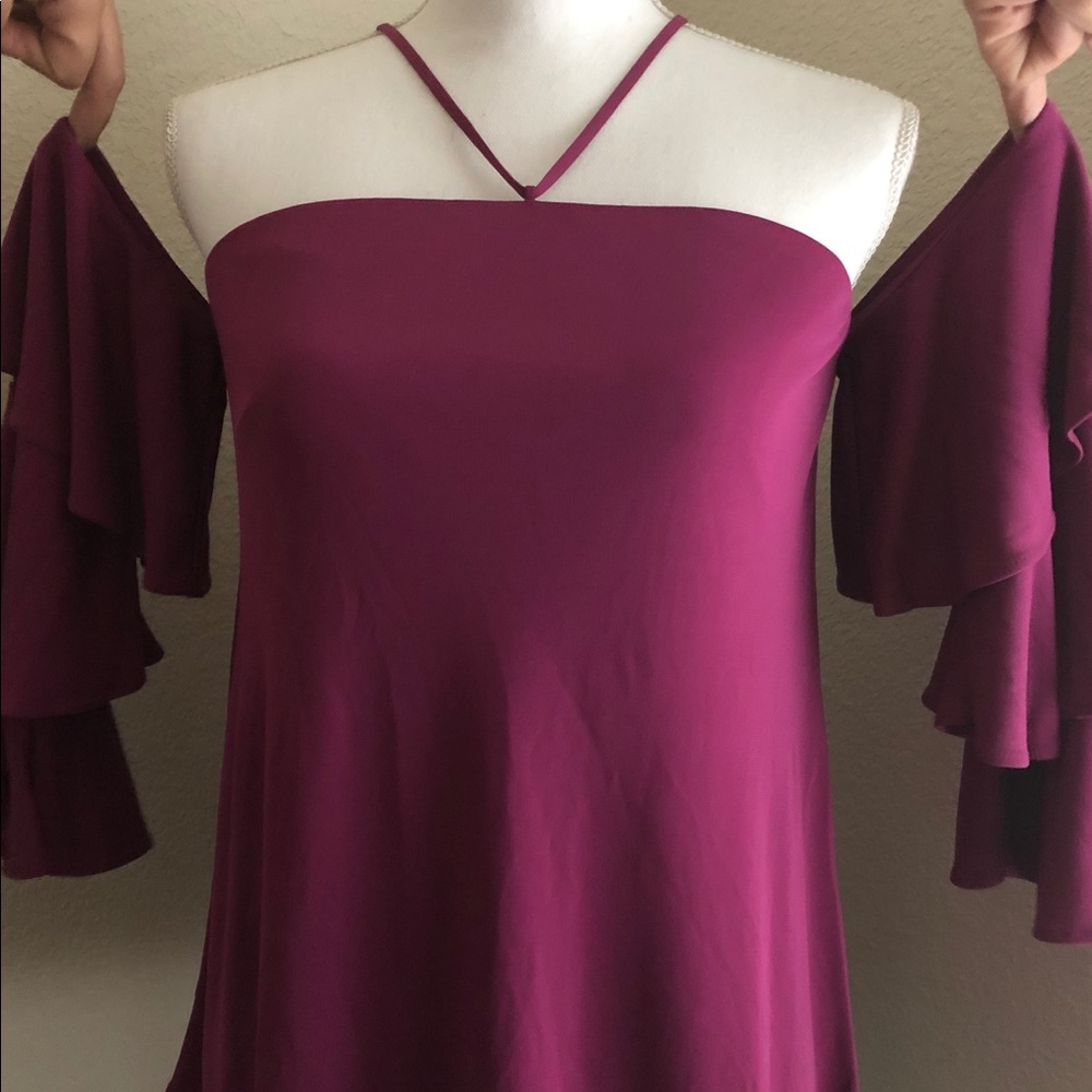 Off Shoulder Flutter Sleeved Top. New, Never Worn